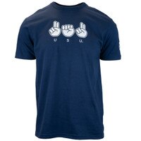 USU american sign language t-shirt navy